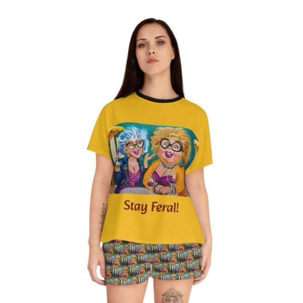 Stay Feral Women's Pajama Set - Perfect for All Feral Aunties and Sisters. - Image 4