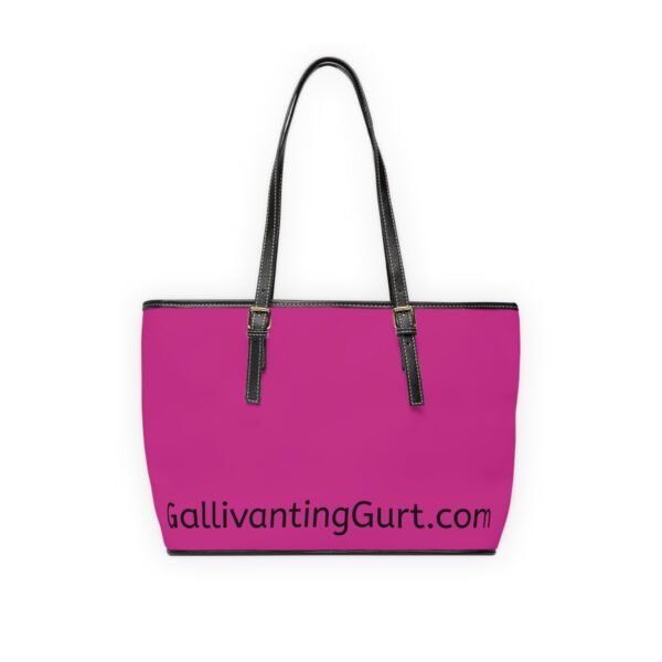 Chic PU Leather Shoulder Bag - Fun Summer Vibes with Gallivanting Gurt Pool Design - Image 5