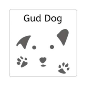 Adorable 'Gud Dog' Kiss-Cut Stickers for Dog Lovers