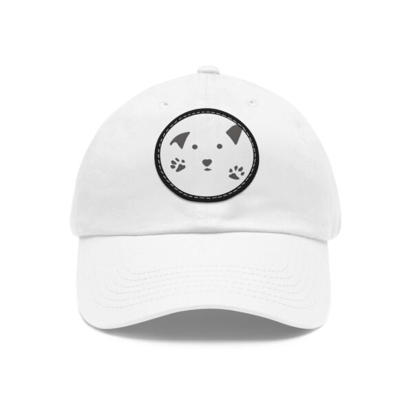 Cute Dog Dad Hat with Leather Patch - Adjustable Pet Lover Cap. The Gud Dog Line