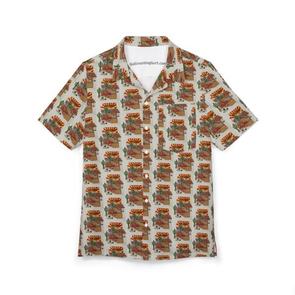 Hawaiian Shirt - Vintage Arizona Map Print