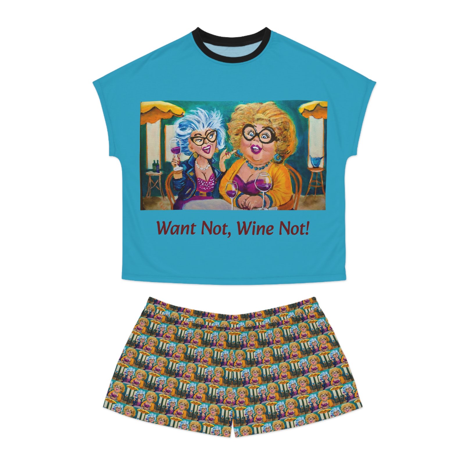 Why Not, Wine Not!   Women's Pajama Set - Perfect for All Wine lovers