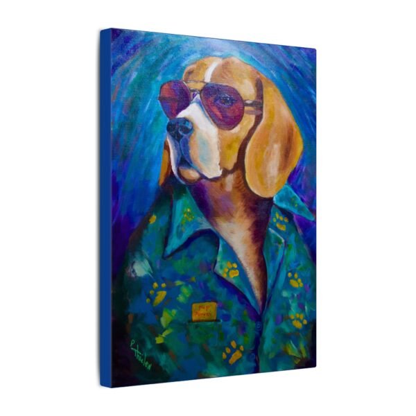 Duke of Doggone Cool  Canvas Print - The Leisure Hound Collection - Image 2