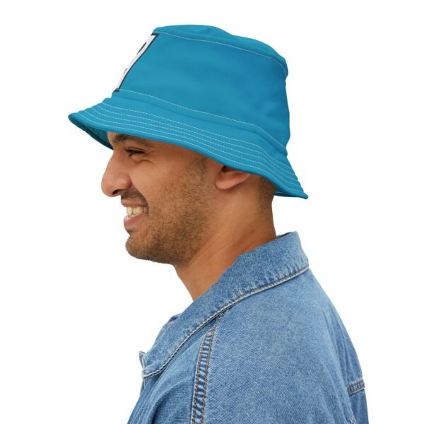 Gud Dog Turquoise   Colorful Retro Summer Bucket Hat - - Image 3