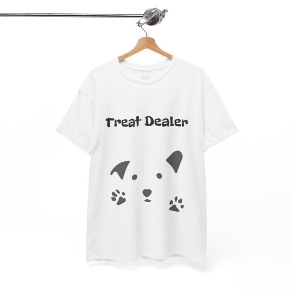 Funny Dog Lover Tee - 'Treat Dealer' Unisex Heavy Cotton T-Shirt - Image 4