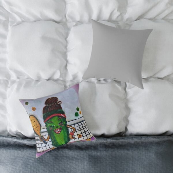Poly Canvas Pillow - Pickleball Queen - Stay out of the Kitchen - Image 4
