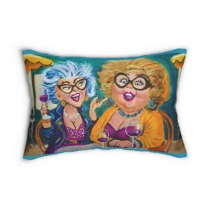 Funny Wine-Themed Lumbar Pillow, Decorative Throw Pillow, Couch Cushion, Home Bar Décor, Gift for Wine Lovers, Unique Home Accents