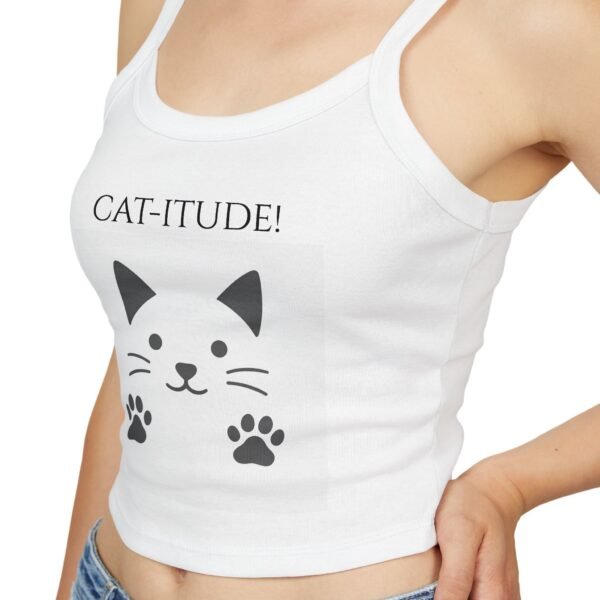 Flaunt your Cat-itude!  Tank Top for Women - Spaghetti Strap - Image 5