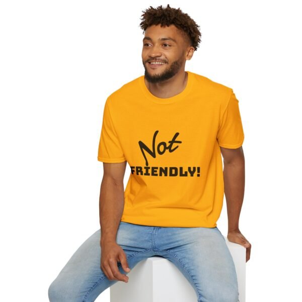 Not Friendly Unisex T-Shirt - Fun Graphic Tee, Comfy Casual Wear, Gift for Introverts, Quirky Statement Shirt, Everyday Humor - Image 8