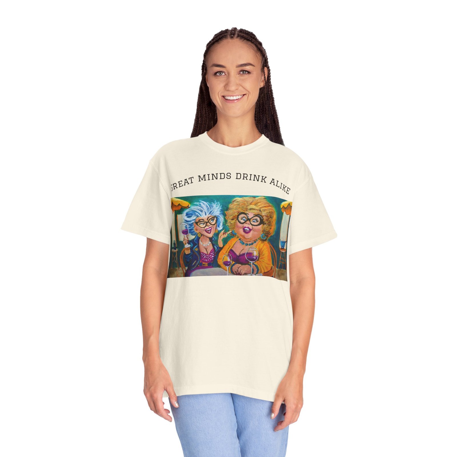 Great minds drink alike Unisex T-shirt - Gallivanting with Gurt Collection - Image 2