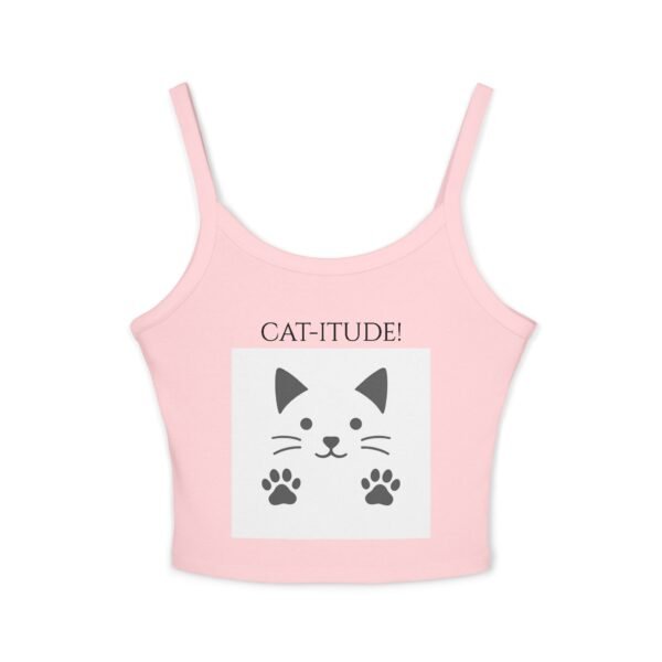 Flaunt your Cat-itude!  Tank Top for Women - Spaghetti Strap - Image 10