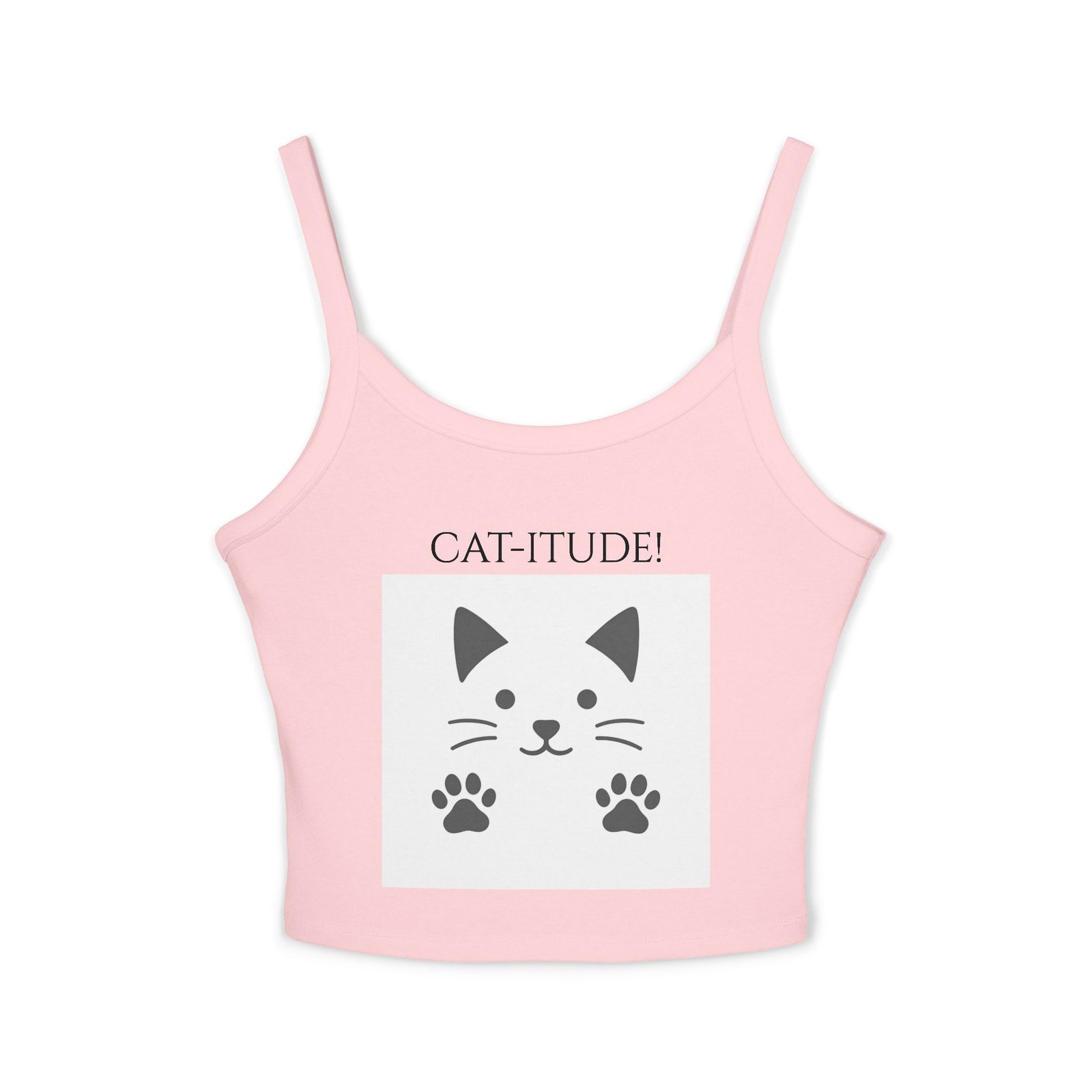 Flaunt your Cat-itude!  Tank Top for Women - Spaghetti Strap - Image 10