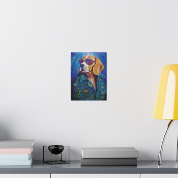 Duke of Doggone Cool  Canvas Print - The Leisure Hound Collection - Image 4