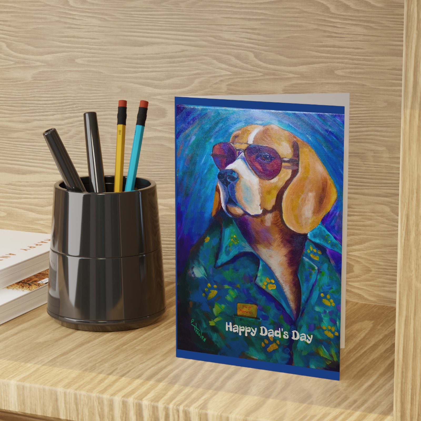 Happy Dad’s Day - Greeting Card - Leisure Hound Design - Image 3