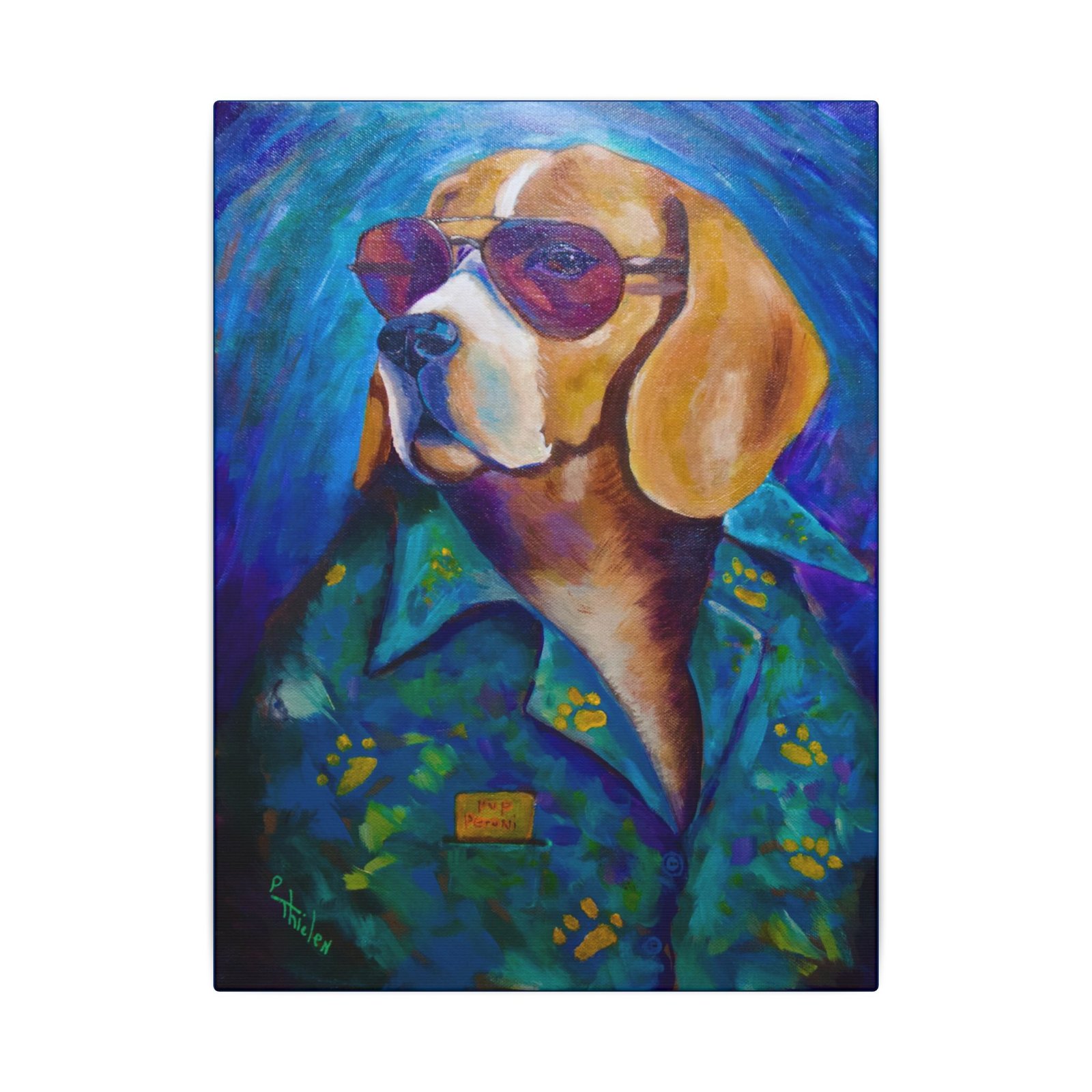 Duke of Doggone Cool  Canvas Print - The Leisure Hound Collection