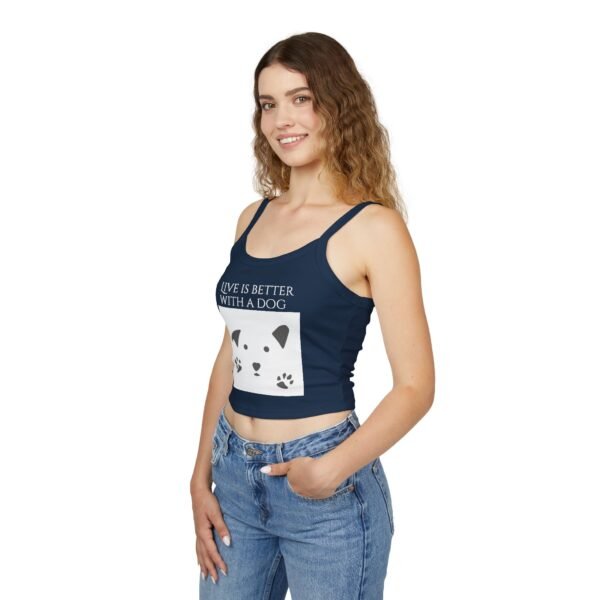 Life is Better with a Dog  Tank Top for Women - Spaghetti Strap - Image 17