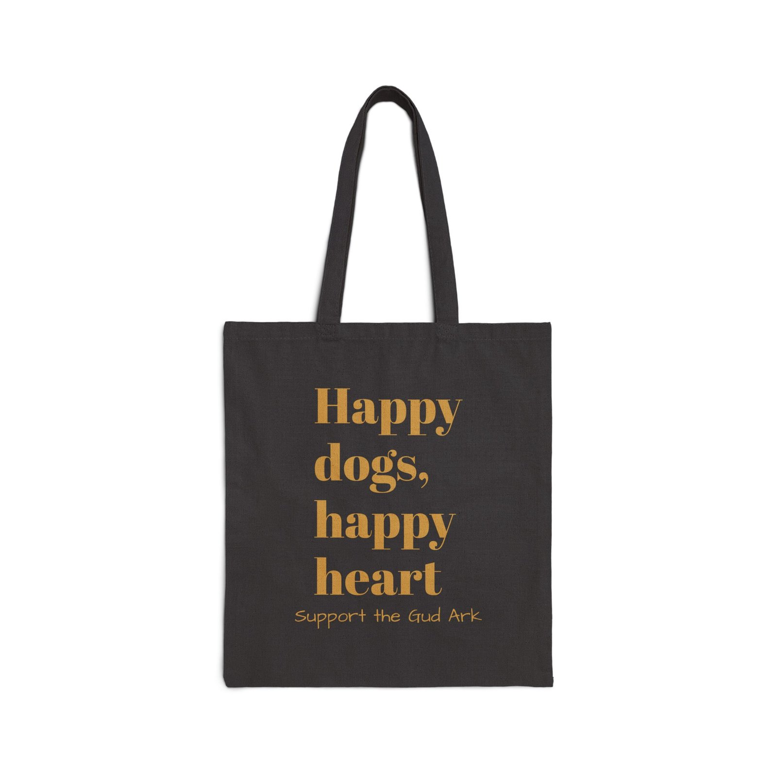 The Leisure Hound Canvas Tote Bag Happy Dog Happy Heart Support the Gud Ark - Image 5