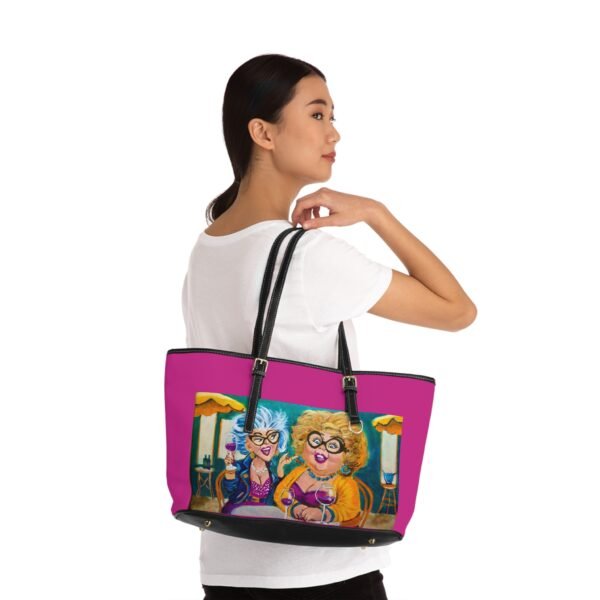 Partners in Wine on Pink Chic PU Leather Shoulder Bag - Partners in Wine - Image 2