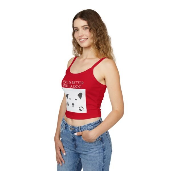 Life is Better with a Dog  Tank Top for Women - Spaghetti Strap - Image 25