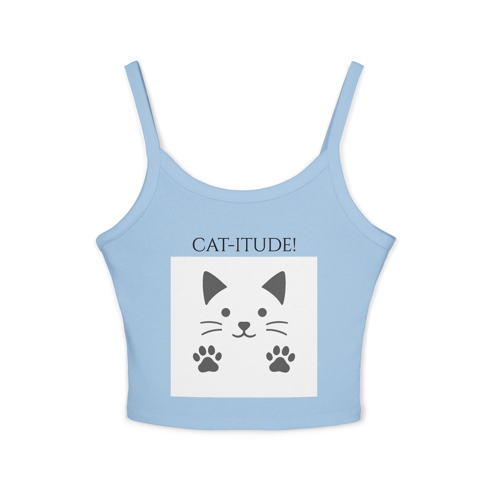 Flaunt your Cat-itude!  Tank Top for Women - Spaghetti Strap - Image 6