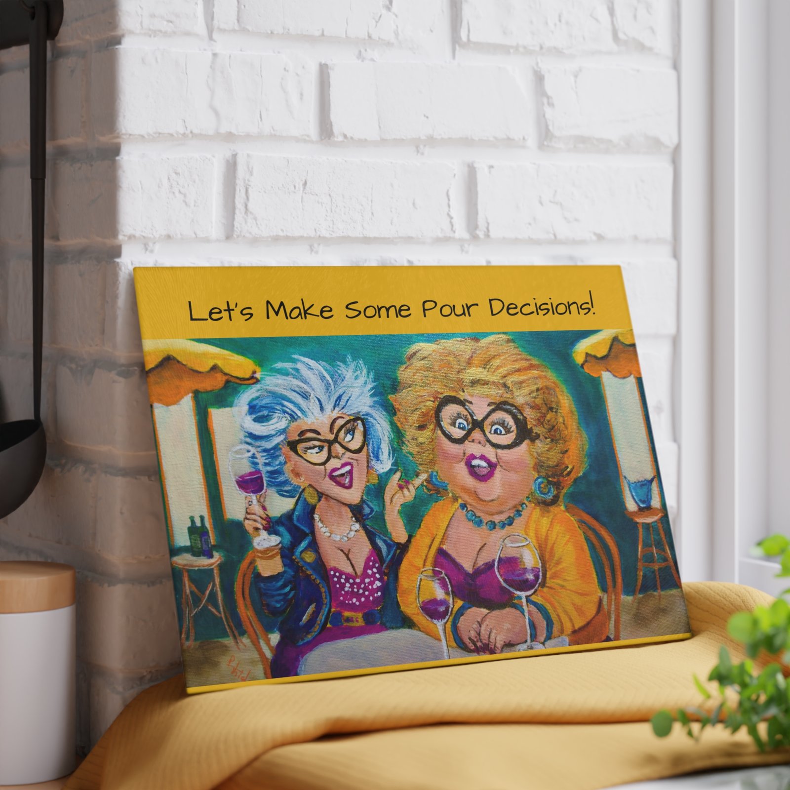 Fun Glass Cutting Board for Wine Lovers - Perfect Gift for Friends, Kitchen Decor, Unique Cooking Gift, Wine Night Accessory - Image 4