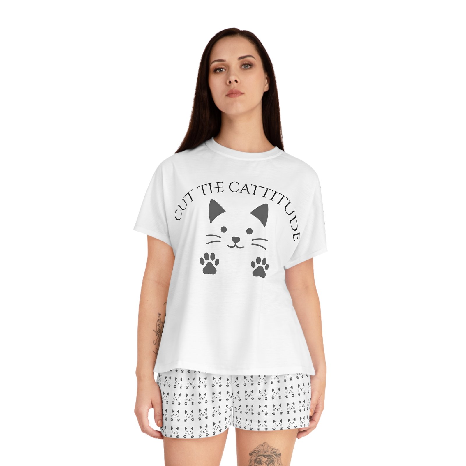 Women's Pajama Set - Cut the Cattitude - Image 4