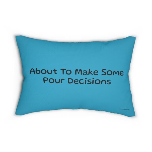 Funny Wine-Themed Lumbar Pillow, Decorative Throw Pillow, Couch Cushion, Home Bar Décor, Gift for Wine Lovers, Unique Home Accents - Image 2