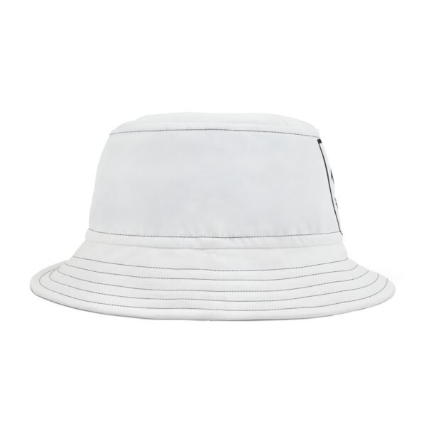 Gud Dog solid white   Colorful Retro Summer Bucket Hat - - Image 5