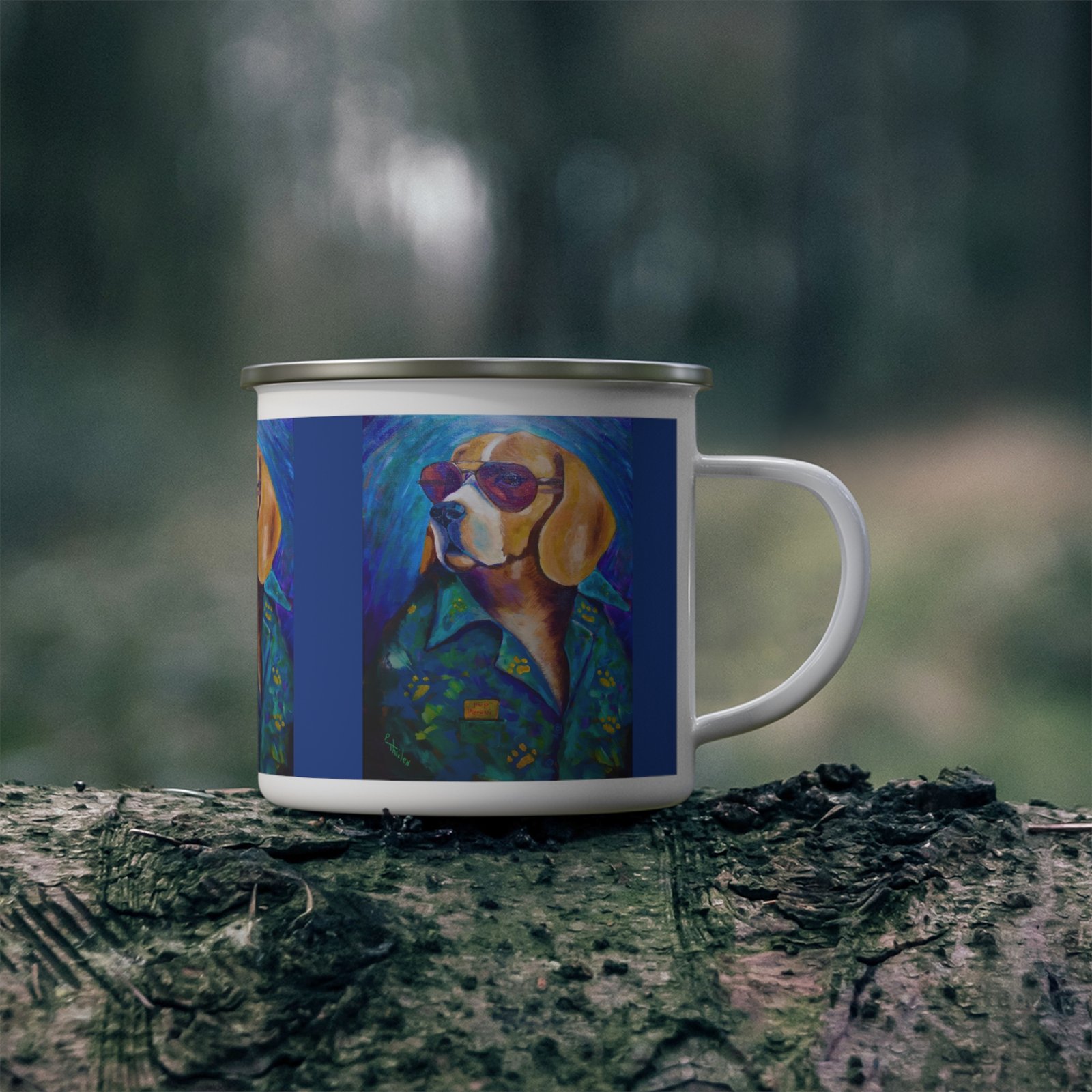 Enamel Mug - The Leisure Hound Design - Image 4