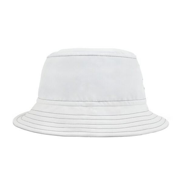 White  Cat  Colorful Retro Summer Bucket Hat - - Image 5