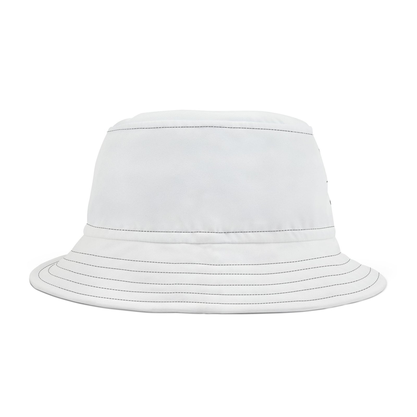 White  Cat  Colorful Retro Summer Bucket Hat - - Image 5