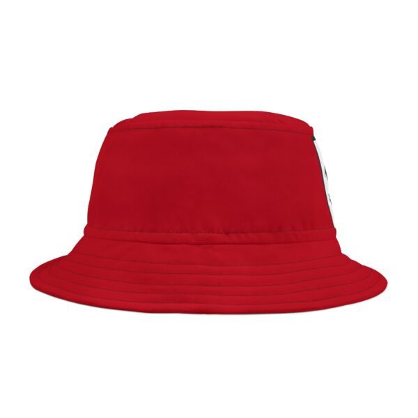 Gud Dog Dark Red   Colorful Retro Summer Bucket Hat - - Image 5
