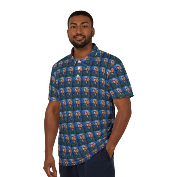 Polo Shirt - The Leisure Hound Is The Duke of Doggone Cool - Image 2