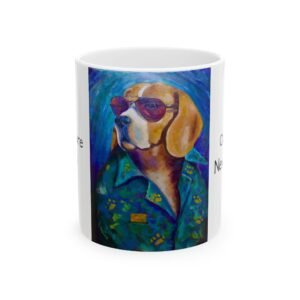 The Leisure Hound  Dog-Themed Ceramic Mug - "Old Dogs, New Tricks" - Perfect for Pet Lovers and Birthdays