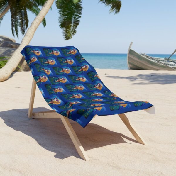 Vibrant The Leisure Hound Dog Beach Towel, Colorful Summer Pool Towel, Unique Pet Lover Gift, Beach Accessories, Outdoor Fun - Image 2