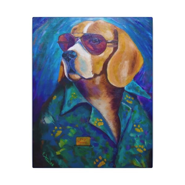 Duke of Doggone Cool  Canvas Print - The Leisure Hound Collection - Image 5