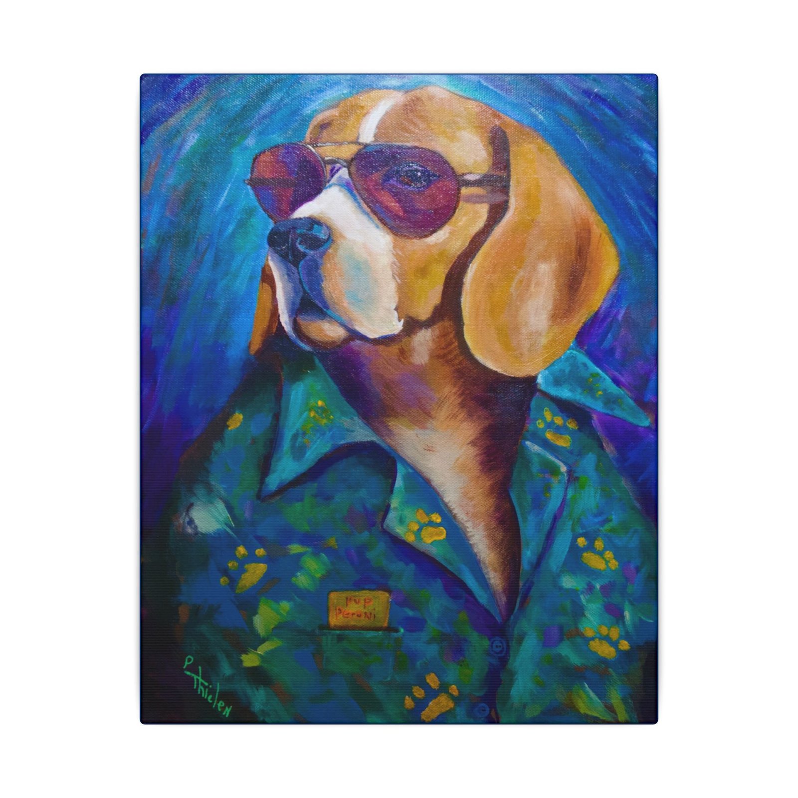 Duke of Doggone Cool  Canvas Print - The Leisure Hound Collection - Image 5