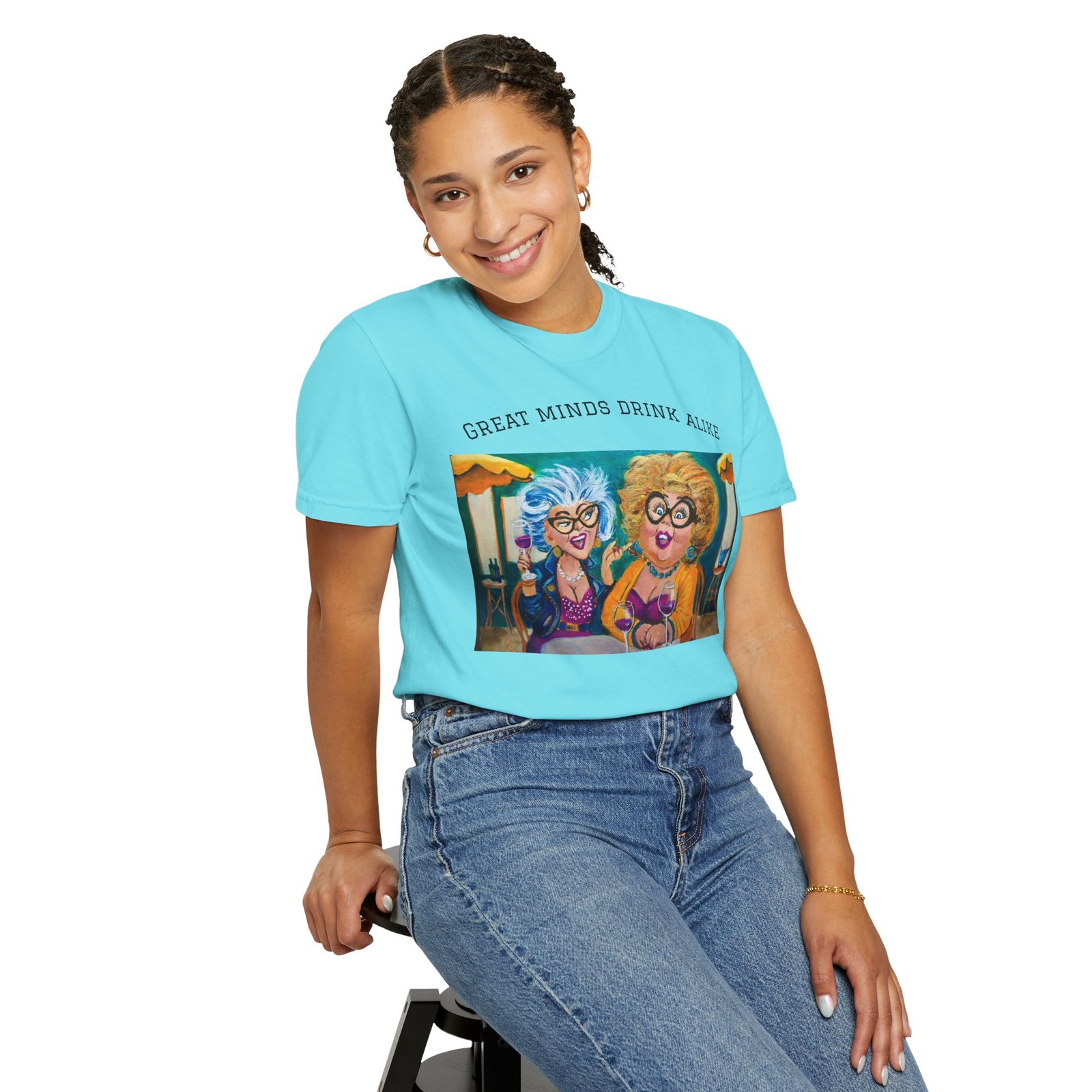 Great minds drink alike Unisex T-shirt - Gallivanting with Gurt Collection - Image 4