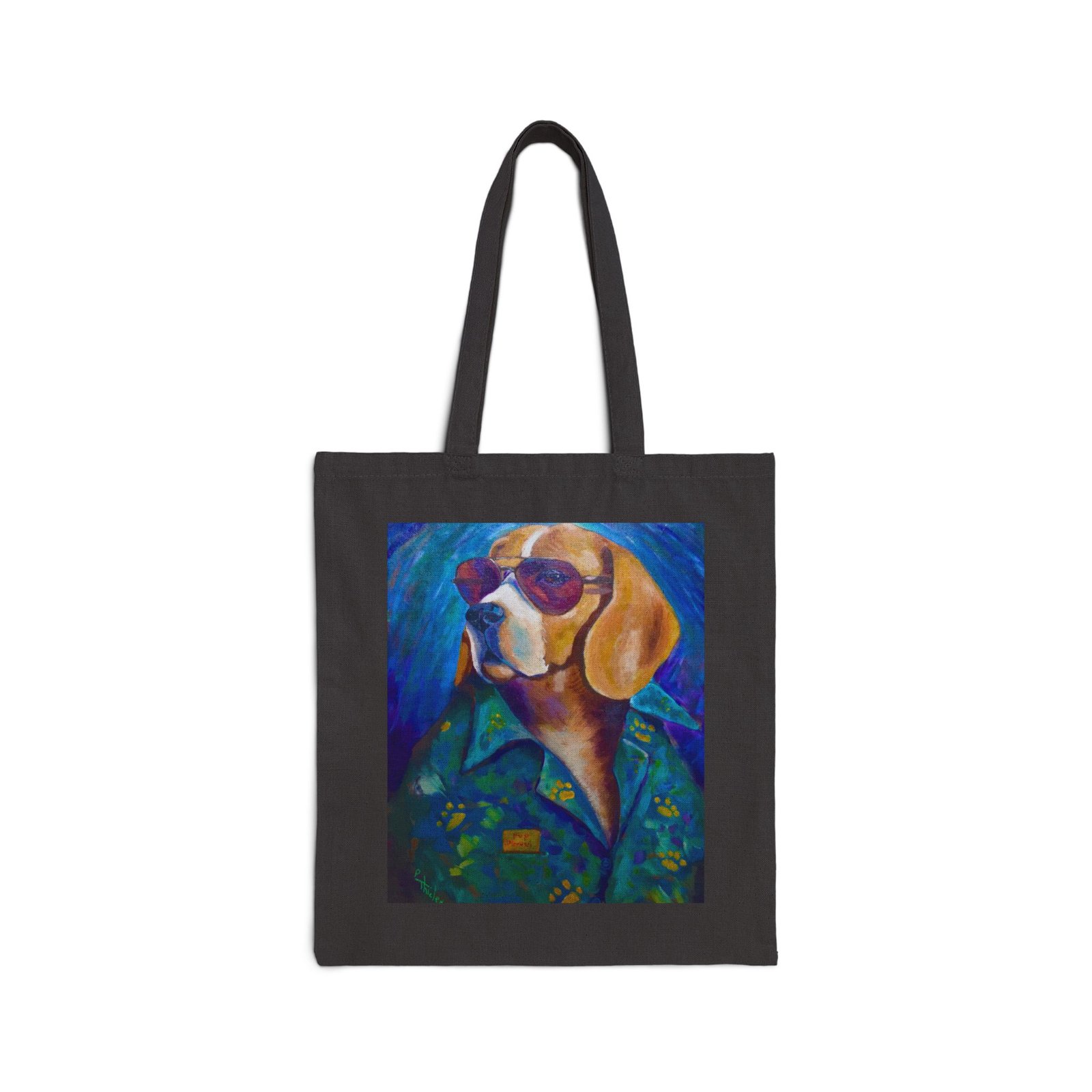 The Leisure Hound Canvas Tote Bag Happy Dog Happy Heart Support the Gud Ark - Image 4