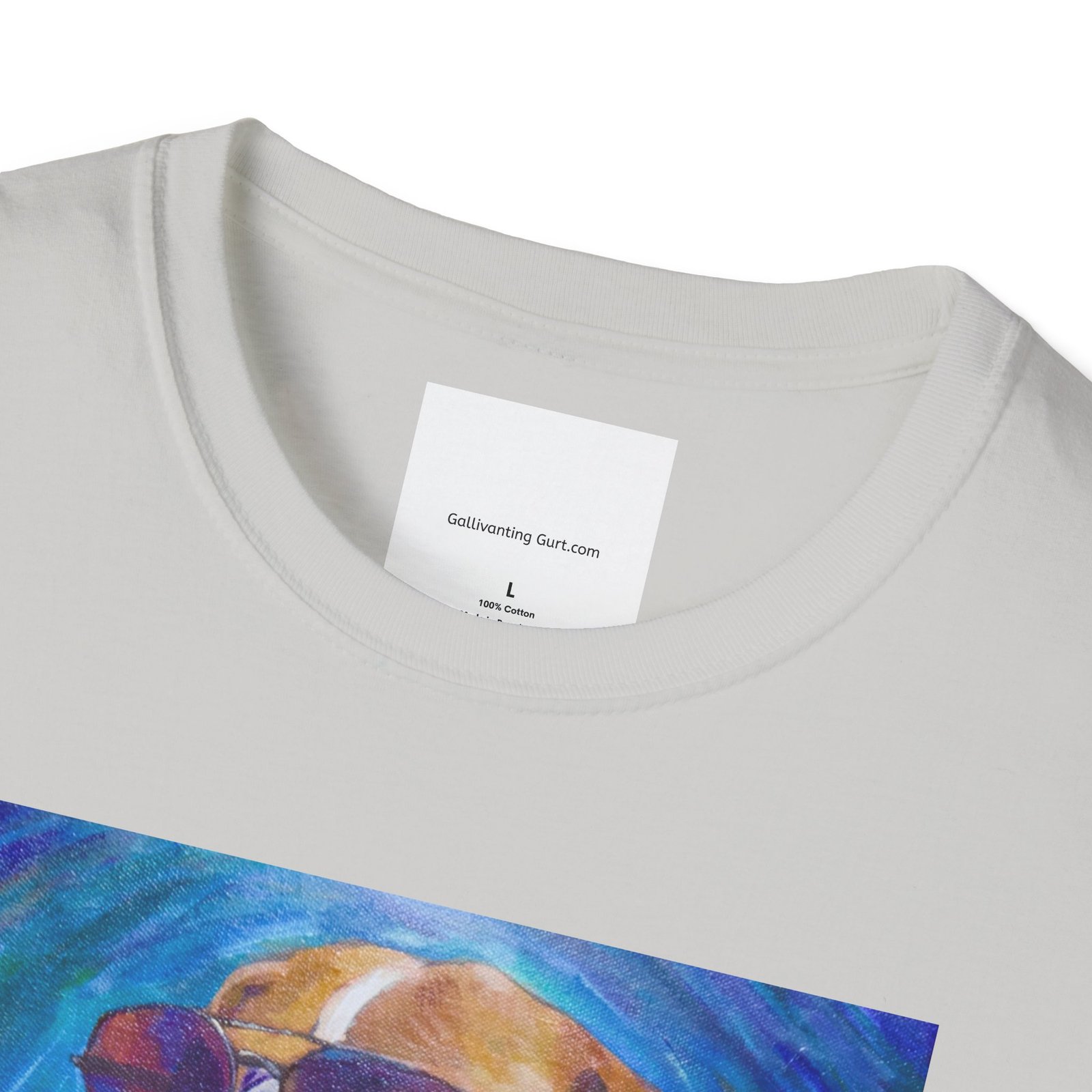 Dog Lover Unisex T-Shirt - The Leisure Hound, The Duke of Doggone Cool Design - Image 3