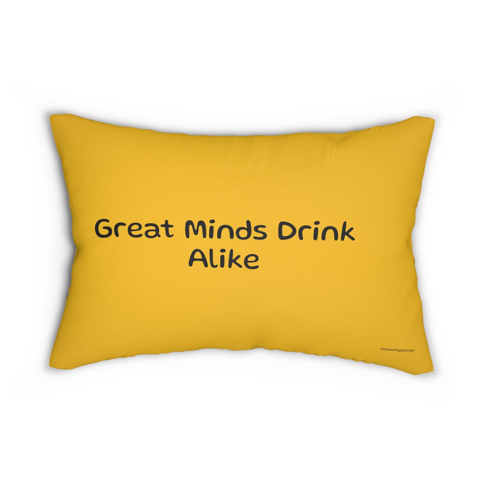 Great Minds Drink Alike Funny Wine-Themed Lumbar Pillow, Decorative Throw Pillow, Couch Cushion, Home Bar Décor, Gift for Wine Lovers, Unique Home Accents - Image 2