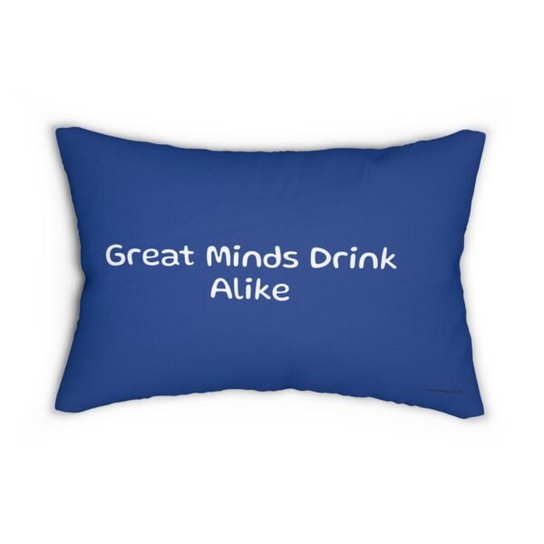 Gurt in the Pool. Great Minds Drink Alike Funny Pool-Themed Lumbar Pillow, Decorative Throw Pillow, Couch Cushion, Home Bar Décor, Gift for Wine Lovers, Unique Home Accents - Image 2
