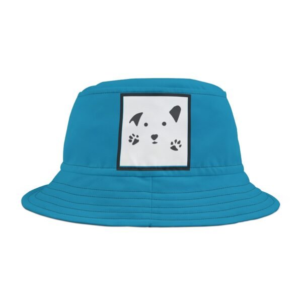 Gud Dog Turquoise   Colorful Retro Summer Bucket Hat - - Image 4