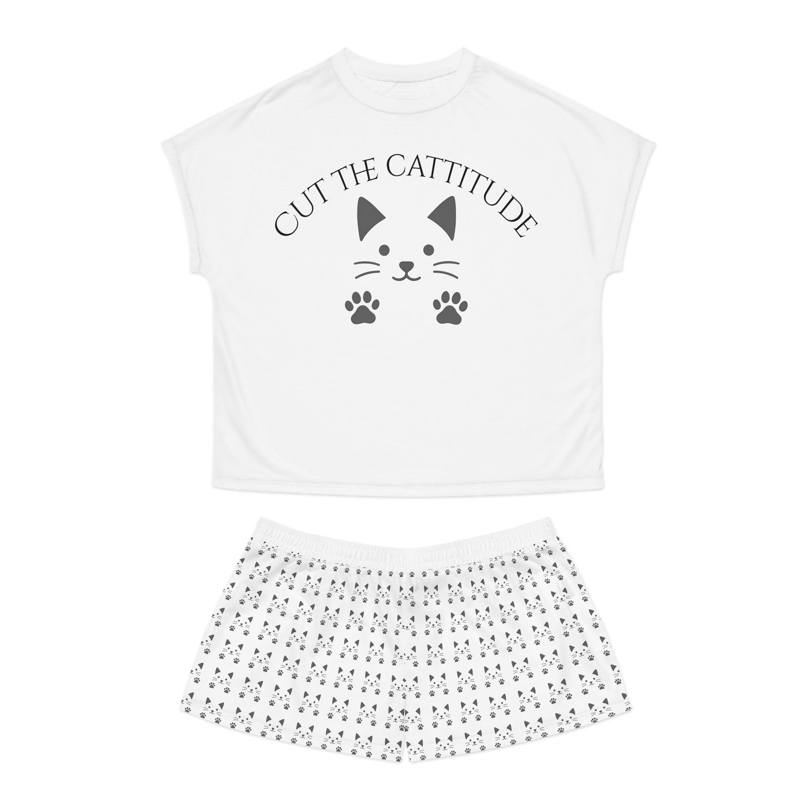 Women's Pajama Set - Cut the Cattitude