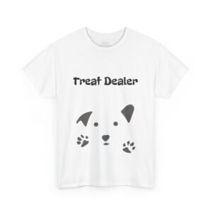 Funny Dog Lover Tee - 'Treat Dealer' Unisex Heavy Cotton T-Shirt