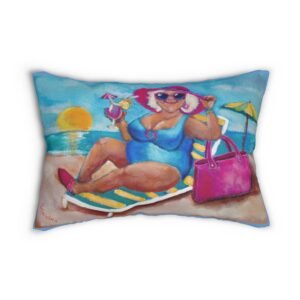 Let the sea set you free-Beach Themed Lumbar Pillow, Decorative Throw Pillow, Couch Cushion, Home Bar Décor, Gift for Wine Lovers, Unique Home Accents