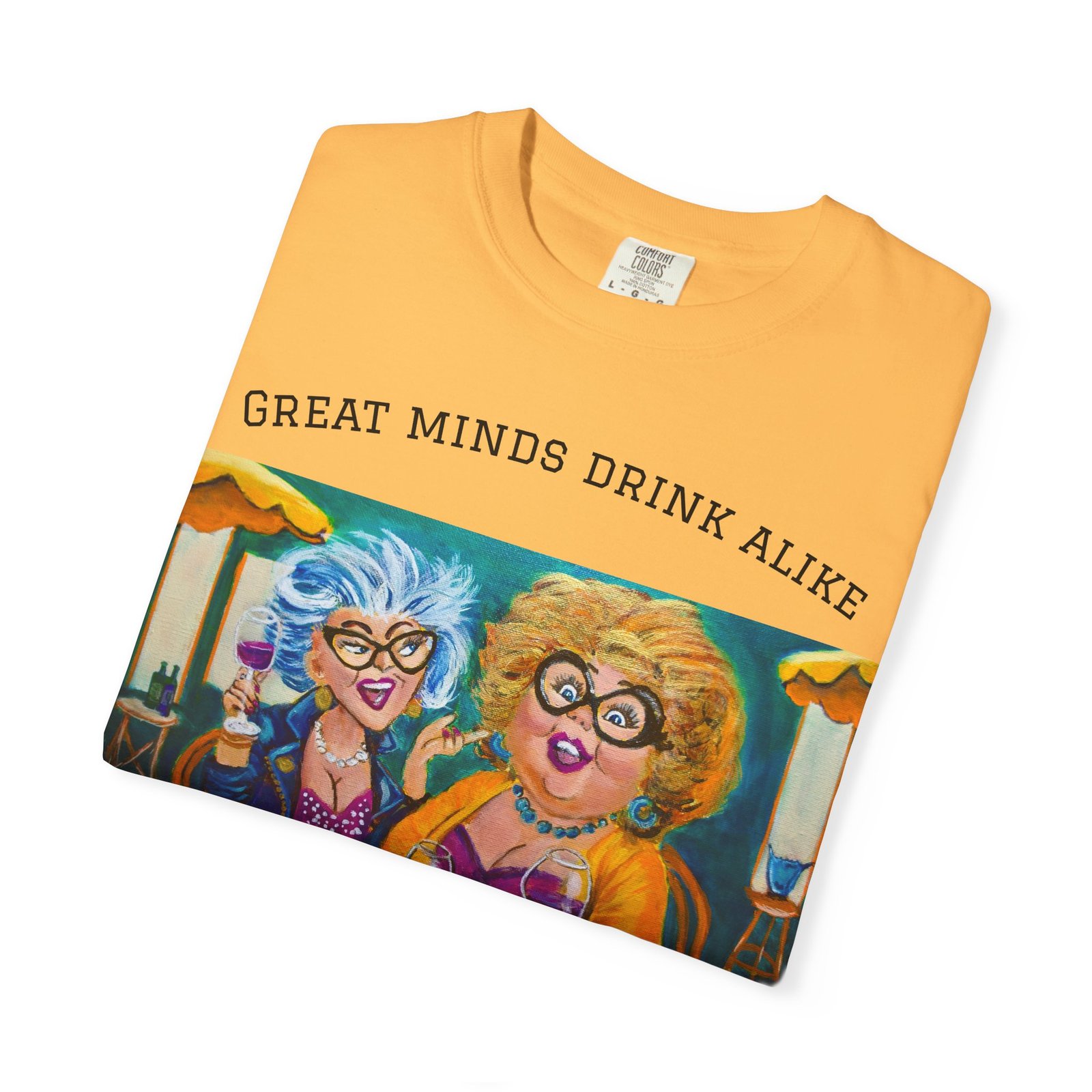 Great minds drink alike Unisex T-shirt - Gallivanting with Gurt Collection - Image 3