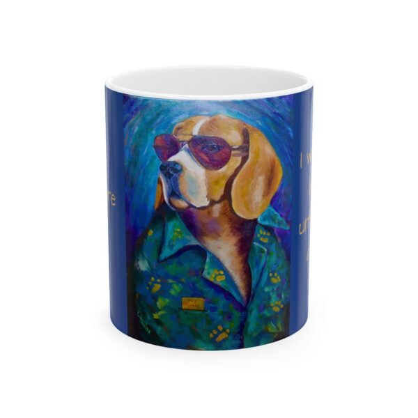 Mug - I was the boss, until I got a dog - Blue Leisure Hound Series