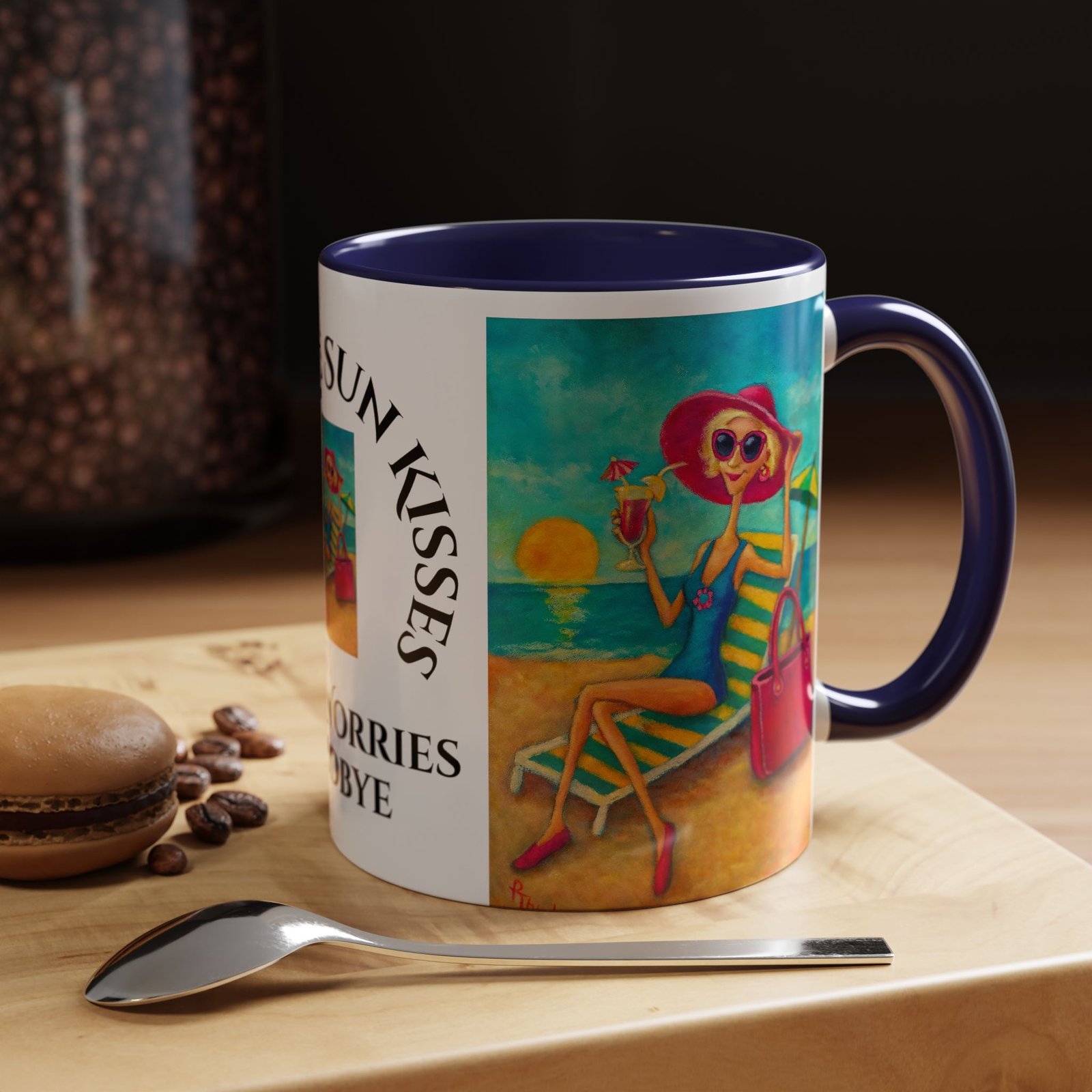 Mug - Where the Sun Kisses Your Worries Goodbye - Image 2