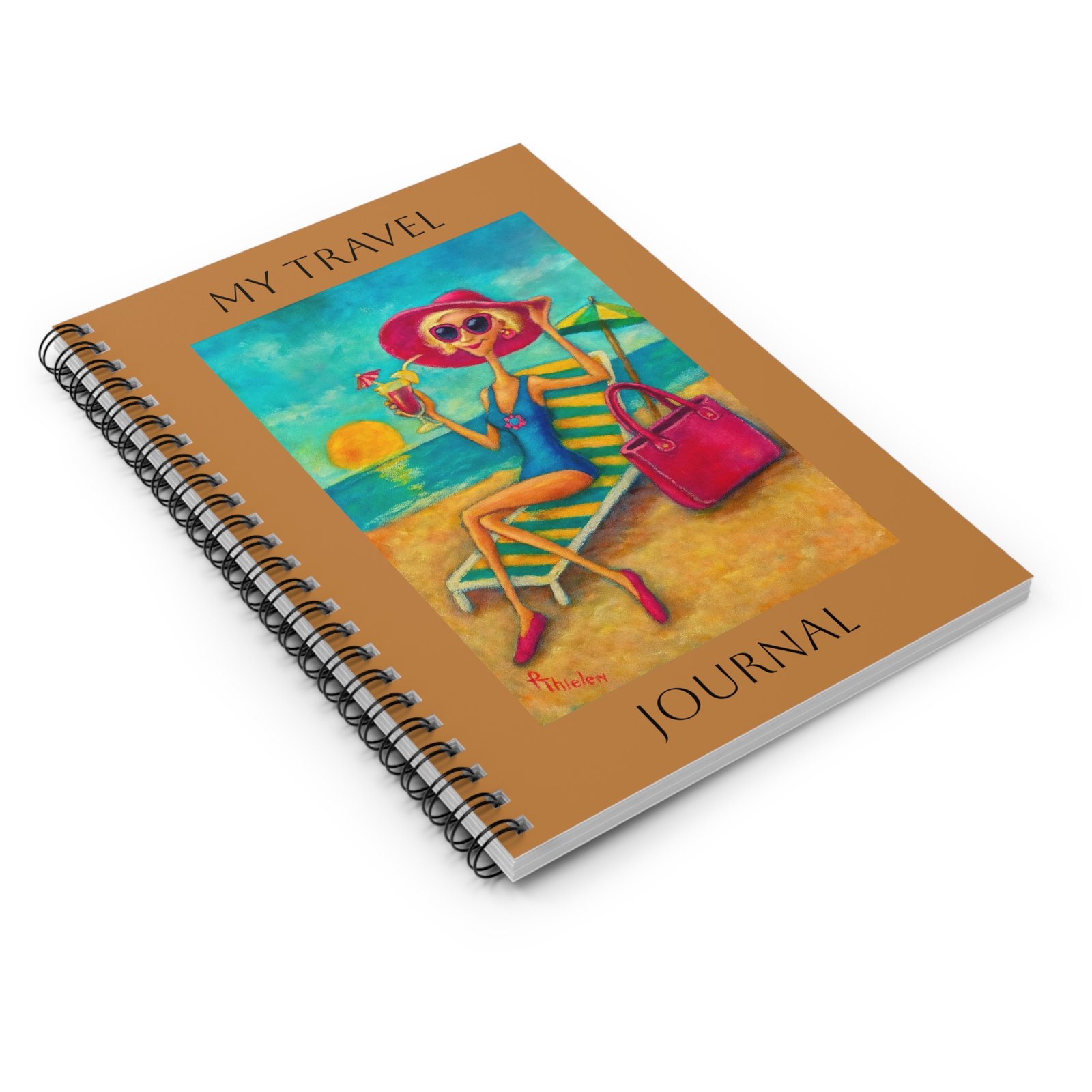 Travel Planner Journal, Vacation Notes, Summer Fun Diary, Gift for Travelers, Nautical Decor, Beach Lover's Notepad - Image 3